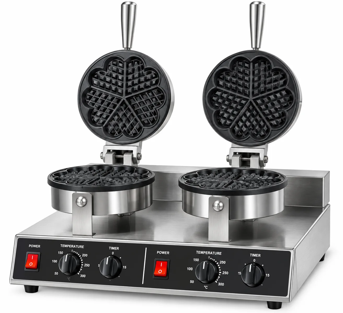 Wafflera de flor doble (5 corazones) HF-5L-2
